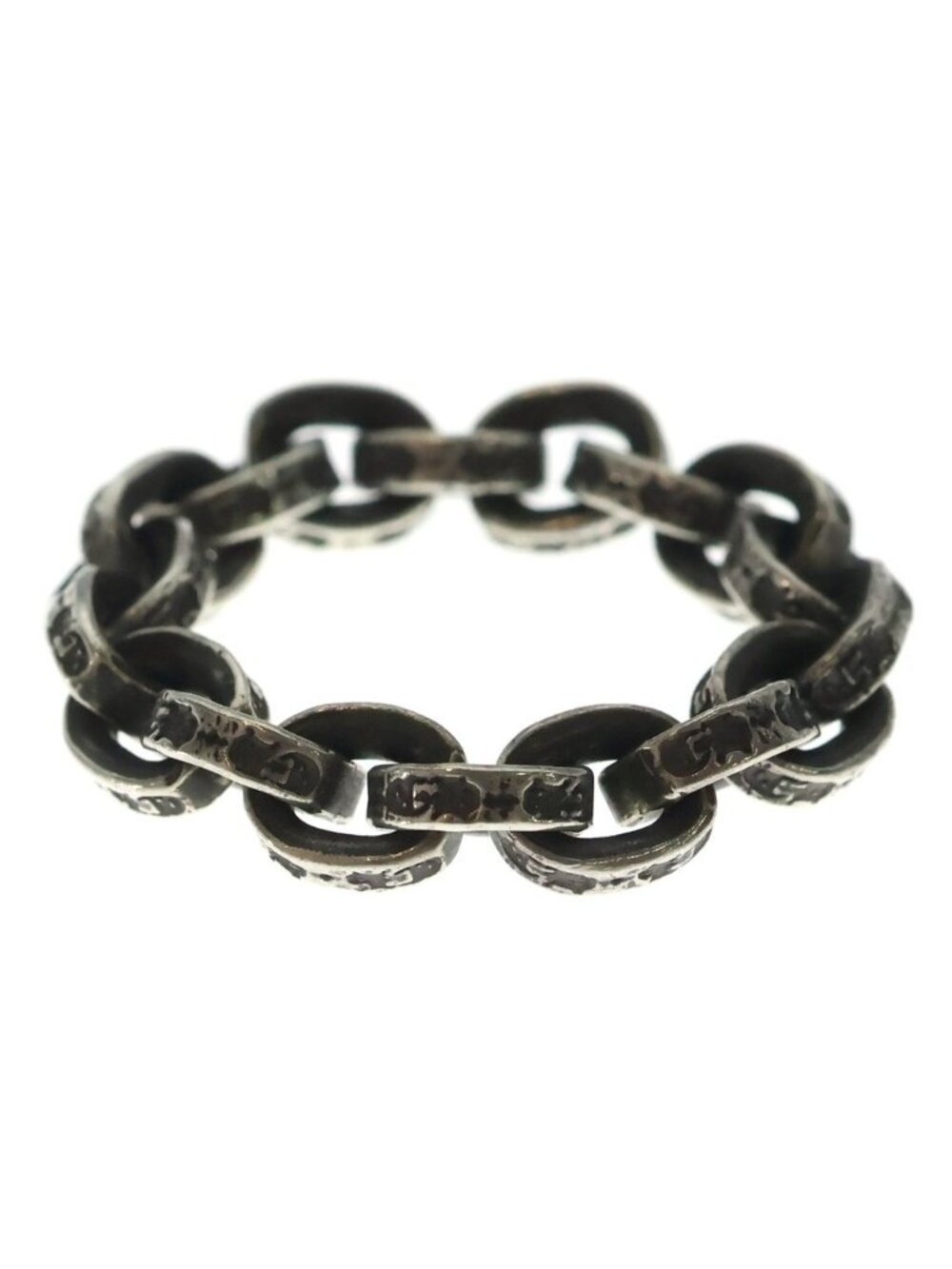 Chrome Hearts Paper Chain Ring Silver
